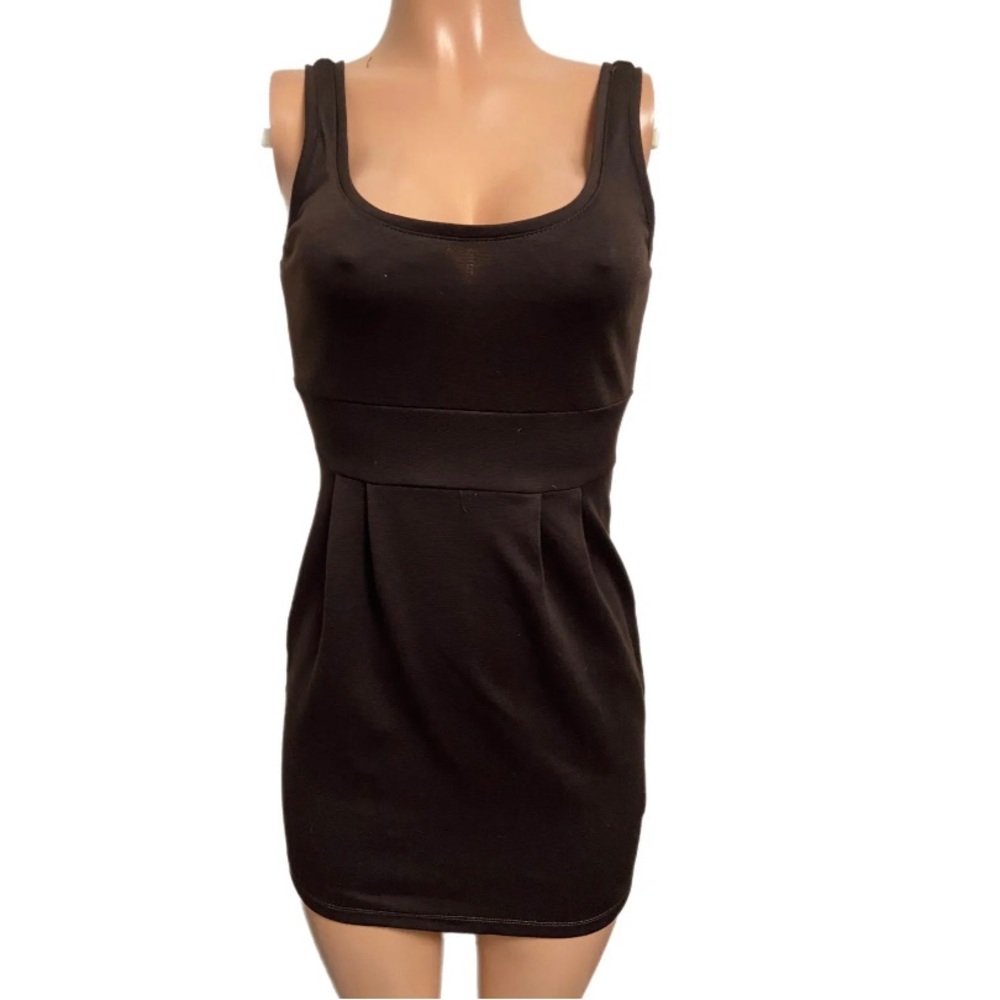 Brown Forever 21 Scoop neck Stretchy Mini dress S